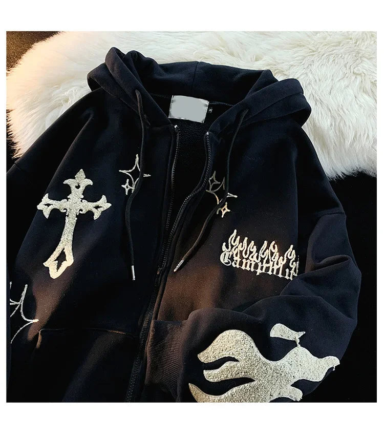 American Retro Oversize Hoodie