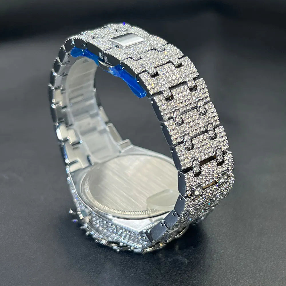 Quartz Watches Flower Case Luxury Diamond